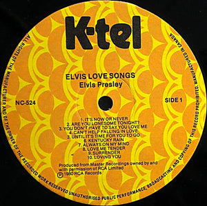Elvis Presley - Elvis Love Songs (20 Original Songs) - 1980