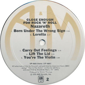 Nazareth - Close Enough For Rock 'N' Roll - 1976