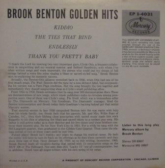 Brook Benton - Golden Hits Vol.1 Vinyl Record