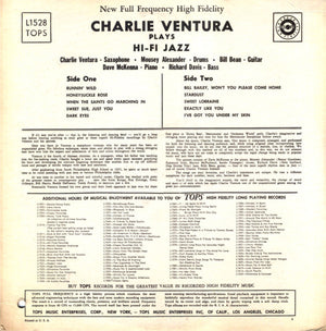 Charlie Ventura - Plays Hi-Fi Jazz Vinyl Record