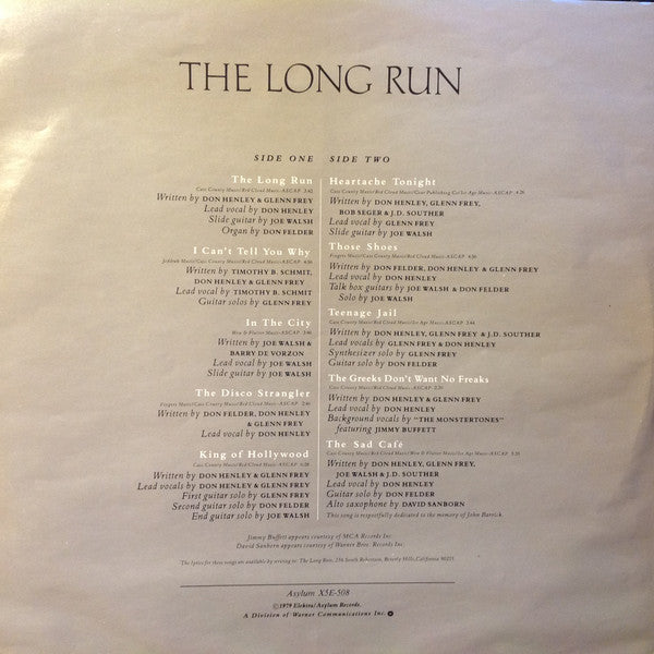 Eagles - The Long Run - 1979
