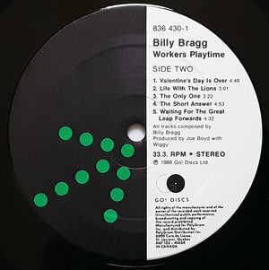 Billy Bragg - Workers Playtime - 1988