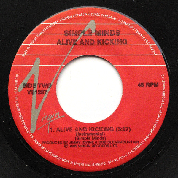 Simple Minds - Alive & Kicking - 1985