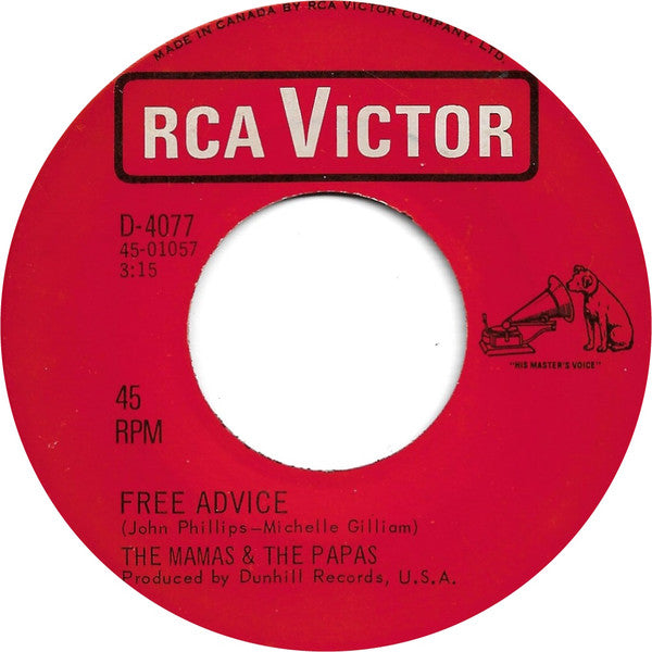 Mamas & The Papas, The - Dedicated To The One I Love - 1967