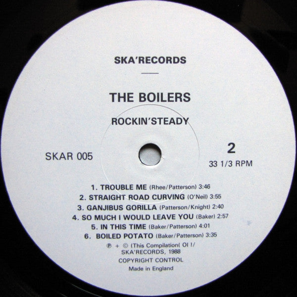 The Boilers - Rockin'Steady Vinyl Record