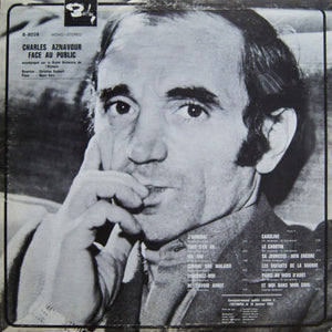 Charles Aznavour - Face Au Public... Vinyl Record