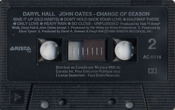 Daryl Hall • John Oates - Change Of Season Vinyl Record