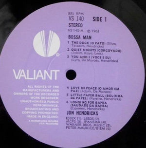 Jon Hendricks - Bossa Man 1970 - Quarantunes
