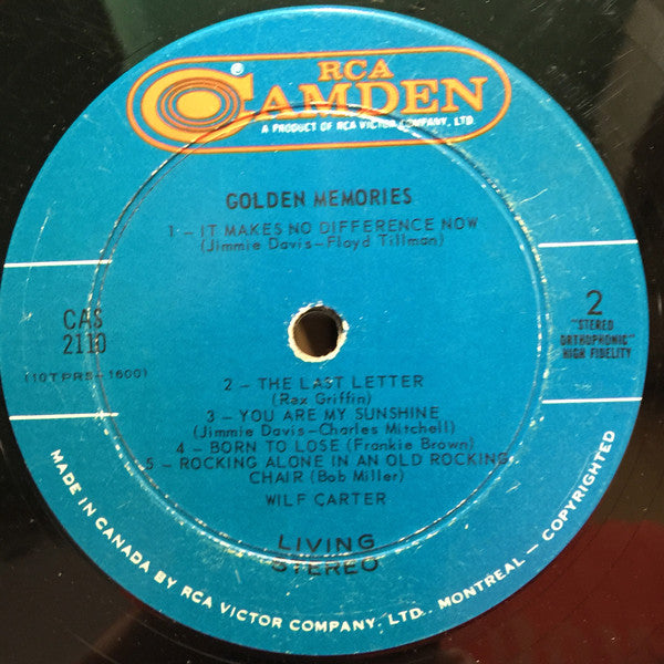 Wilf Carter - Golden Memories