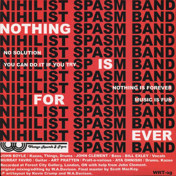 The Nihilist Spasm Band - Nothing Is For Ever