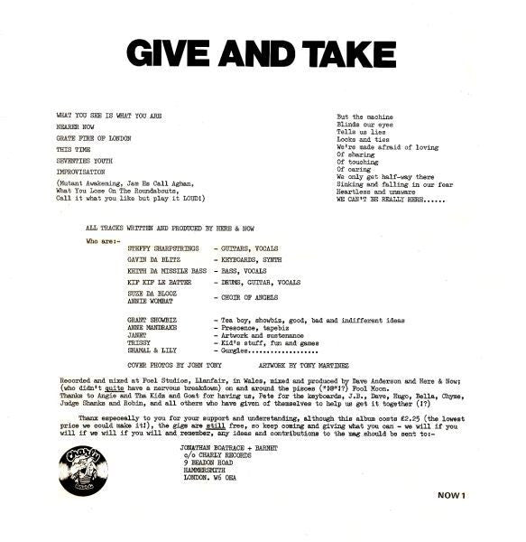 Here & Now - Give And Take - 1978