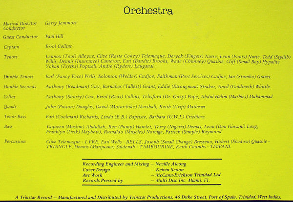 Catelli Trinidad All Stars - Classical Jewels III - 1981