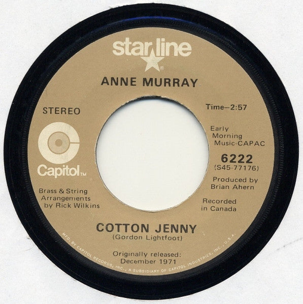 Anne Murray - Cotton Jenny / Danny's Song -
