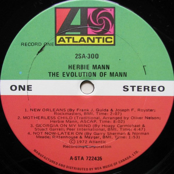 Herbie Mann - The Evolution Of Mann - 1972