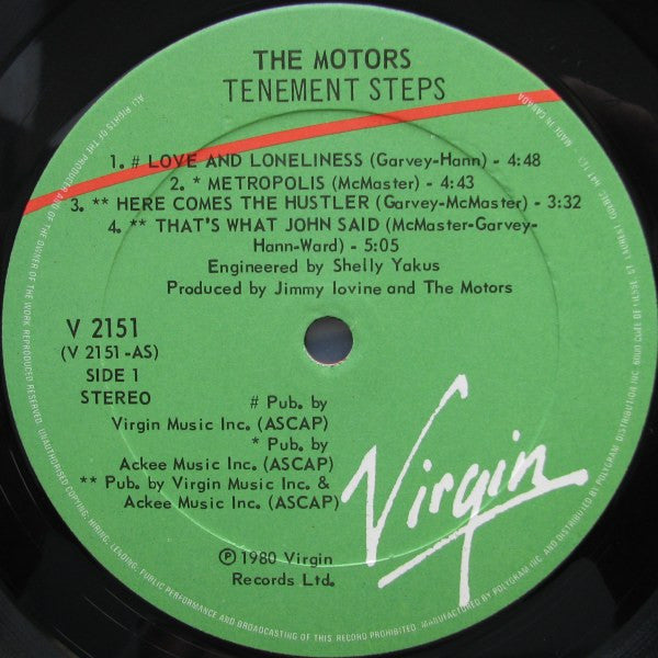 Motors, The - Tenement Steps - 1980