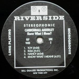 Cannonball Adderley With Bill Evans - Know What I Mean? -