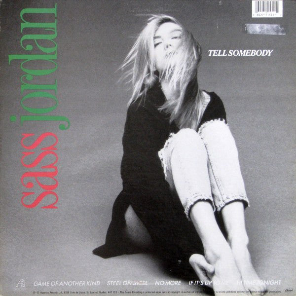 Sass Jordan - Tell Somebody - 1988