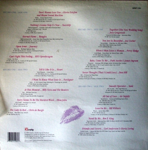 Various - Today's Most Requested Love Songs 90 - 1990