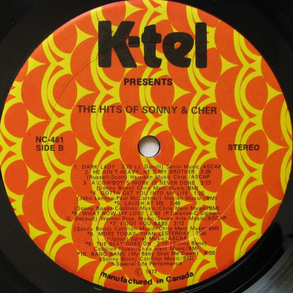 Sonny & Cher - The Hits Of Sonny & Cher - 1977