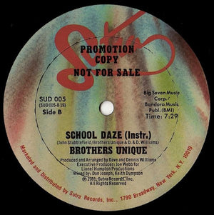 Brothers Unique - School Daze - 1981
