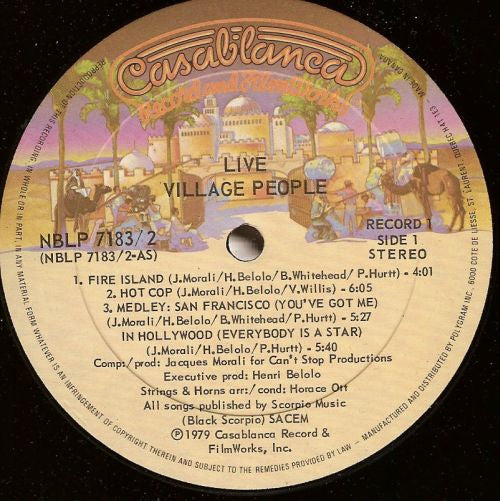 Village People - Live And Sleazy - 1979