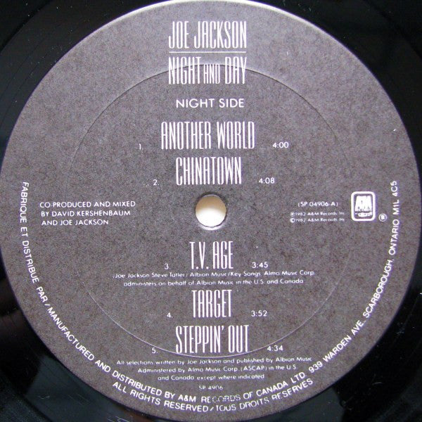 Joe Jackson - Night And Day - 1982