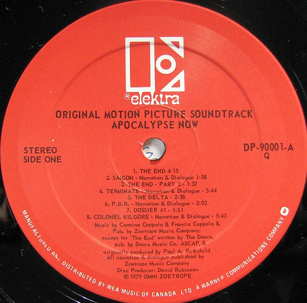 Carmine Coppola & Francis Ford Coppola - Apocalypse Now - Original Motion Picture Soundtrack - 1979