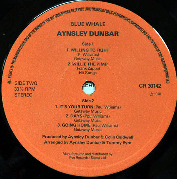 Aynsley Dunbar / Blue Whale - Blue Whale - 1978
