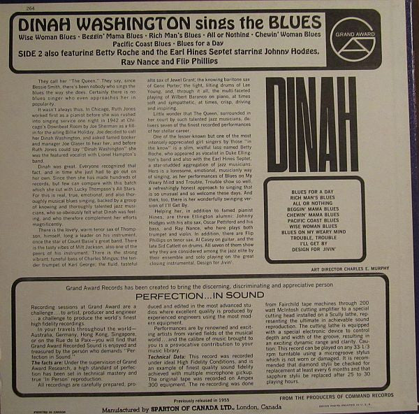 Dinah Washington - Dinah Washington Sings The Blues - 1966