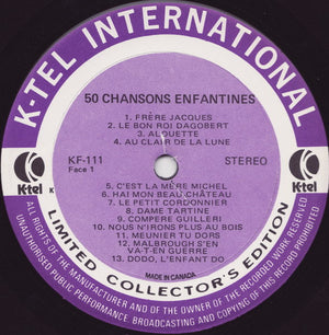 Various - Un Trésor De Musique: 50 Chansons Enfantines -