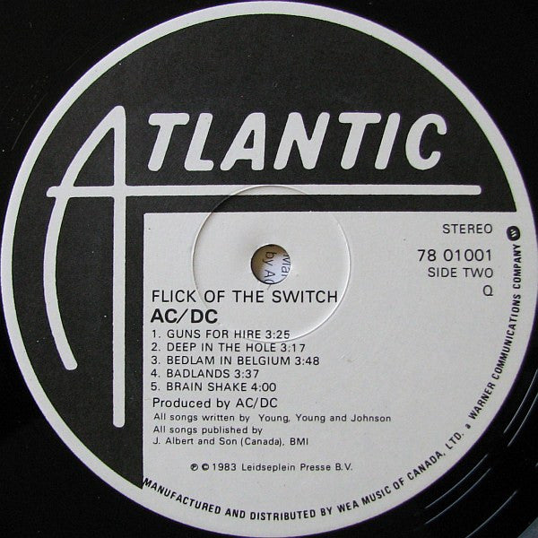 AC/DC - Flick Of The Switch - 1983