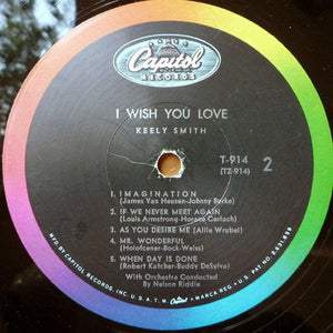 Keely Smith - I Wish You Love Vinyl Record