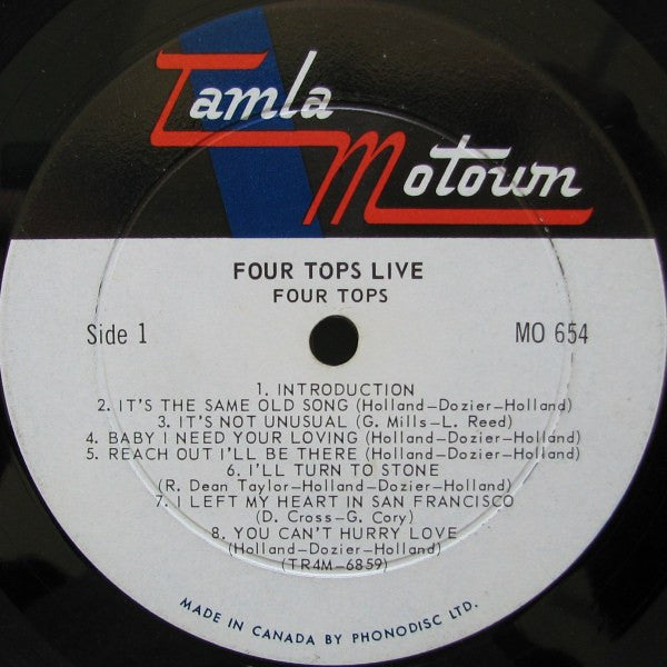 Four Tops - Four Tops Live! - 1966