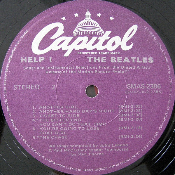 Beatles, The - Help! (Original Motion Picture Soundtrack) - 1980