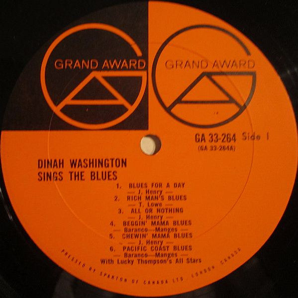 Dinah Washington - Dinah Washington Sings The Blues - 1966