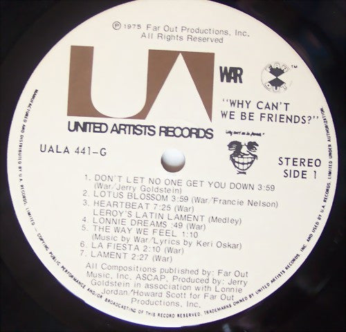 War - Why Can't We Be Friends? - 1975