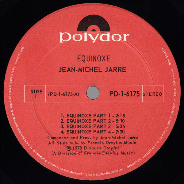 Jean-Michel Jarre - Equinoxe - 1978