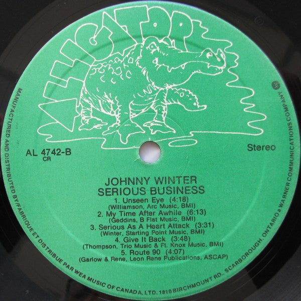 Johnny Winter - Serious Business - 1985