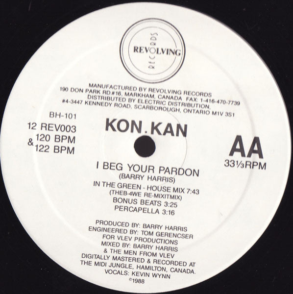 Kon Kan - I Beg Your Pardon - 1988