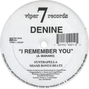 Denine - I Remember You Vinyl Record