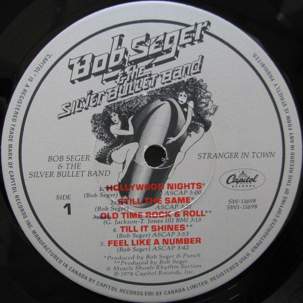 Bob Seger And The Silver Bullet Band - Stranger In Town - 1978