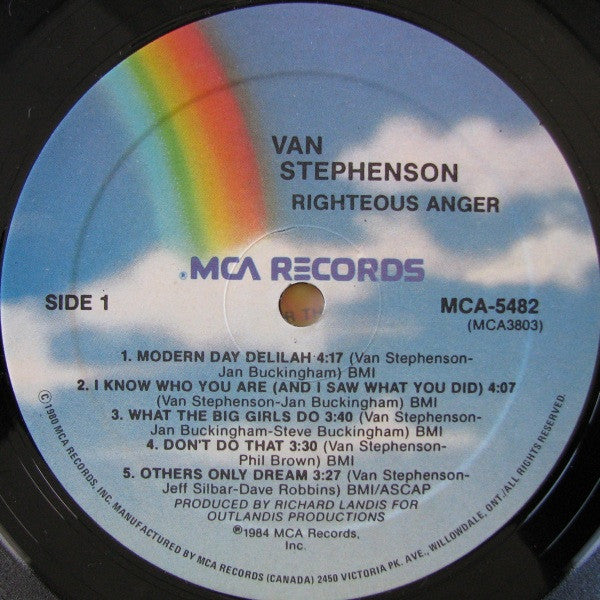 Van Stephenson - Righteous Anger - 1984
