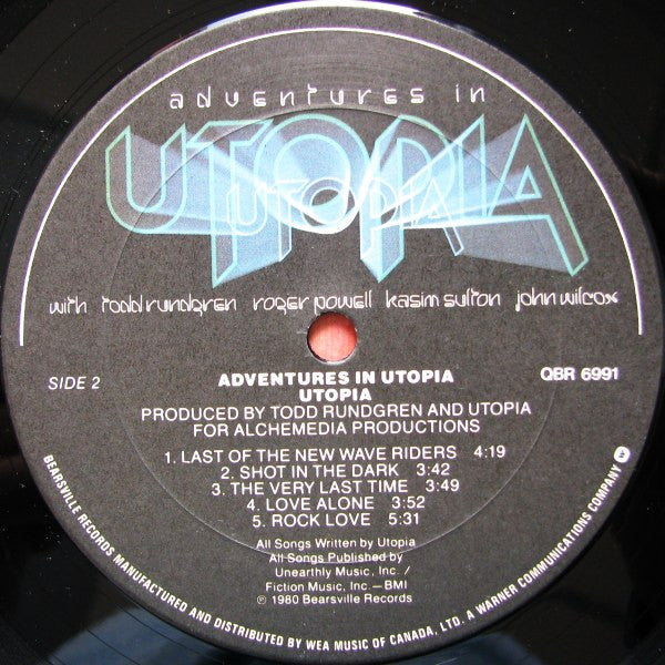 Utopia - Adventures In Utopia - 1980
