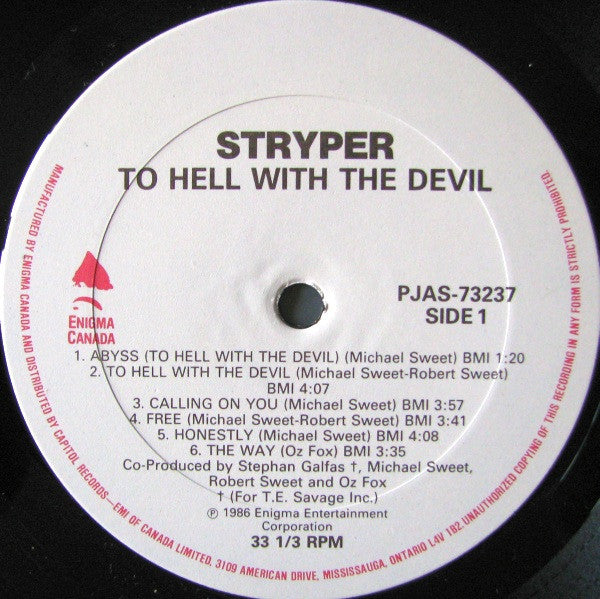 Stryper - To Hell With The Devil - 1986