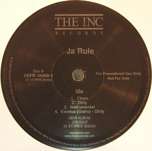 Ja Rule - Exodus (Intro) / Me Vinyl Record