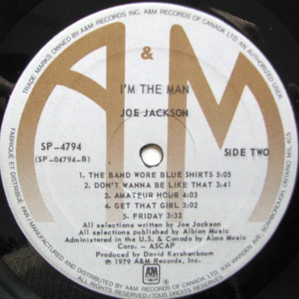 Joe Jackson - I'm The Man - 1979