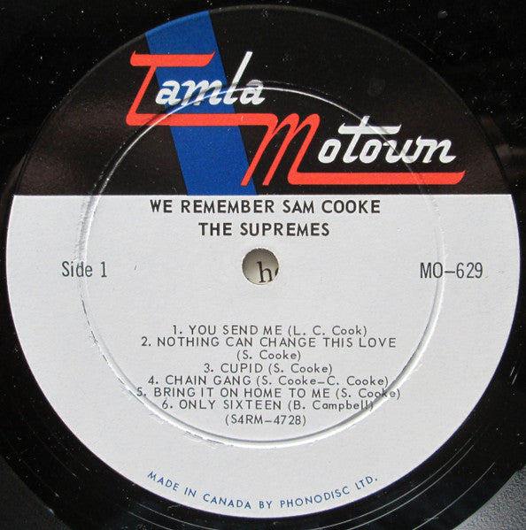 Supremes, The - We Remember Sam Cooke - 1967