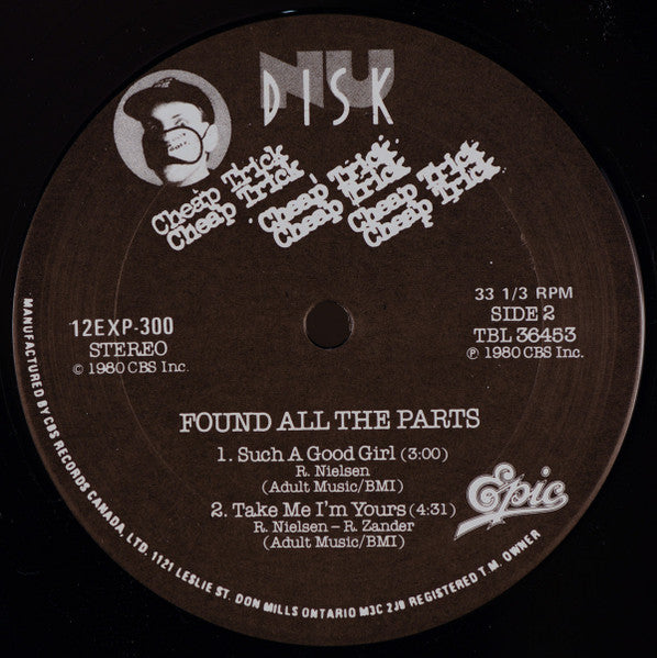 Cheap Trick - Found All The Parts - 1983