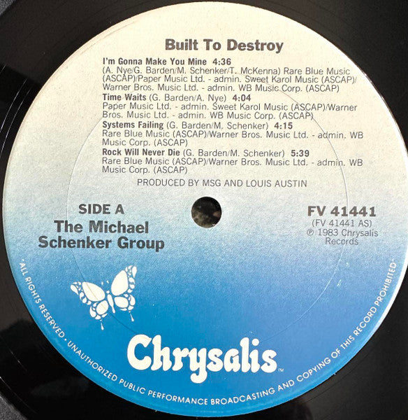 Michael Schenker Group, The - Built To Destroy -