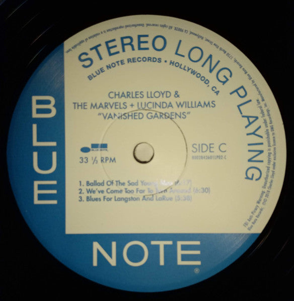 Charles Lloyd & The Marvels + Lucinda Williams - Vanished Gardens - 2018